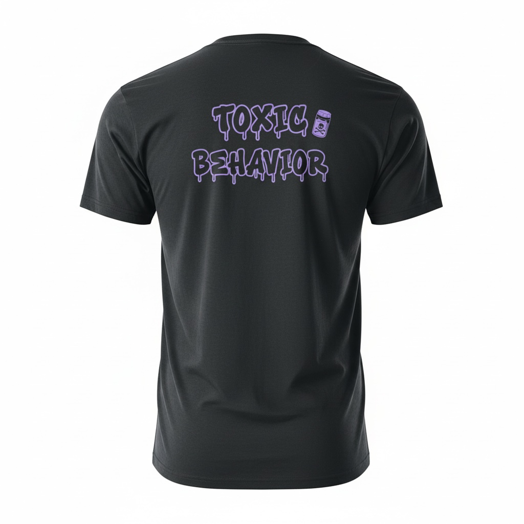 "Toxic Behavior" Poison Purple Tee