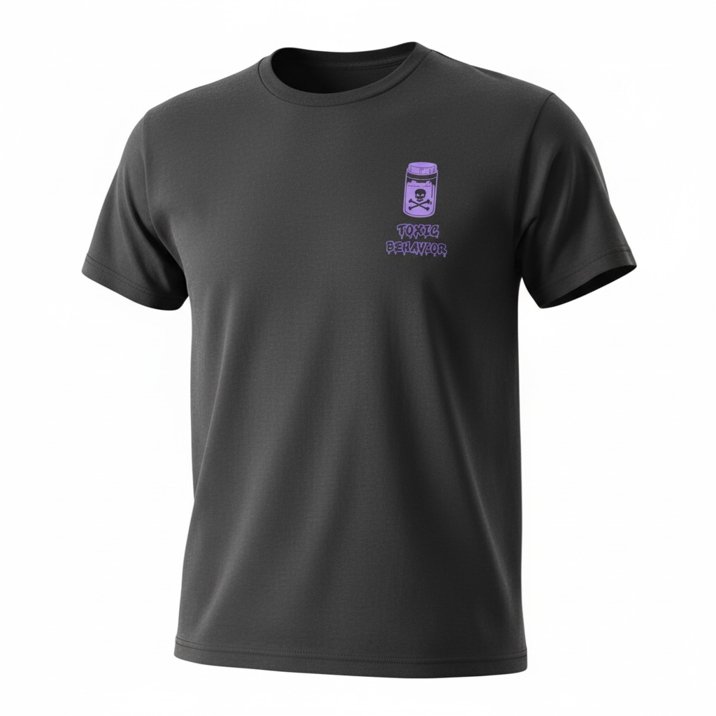 "Toxic Behavior" Poison Purple Tee