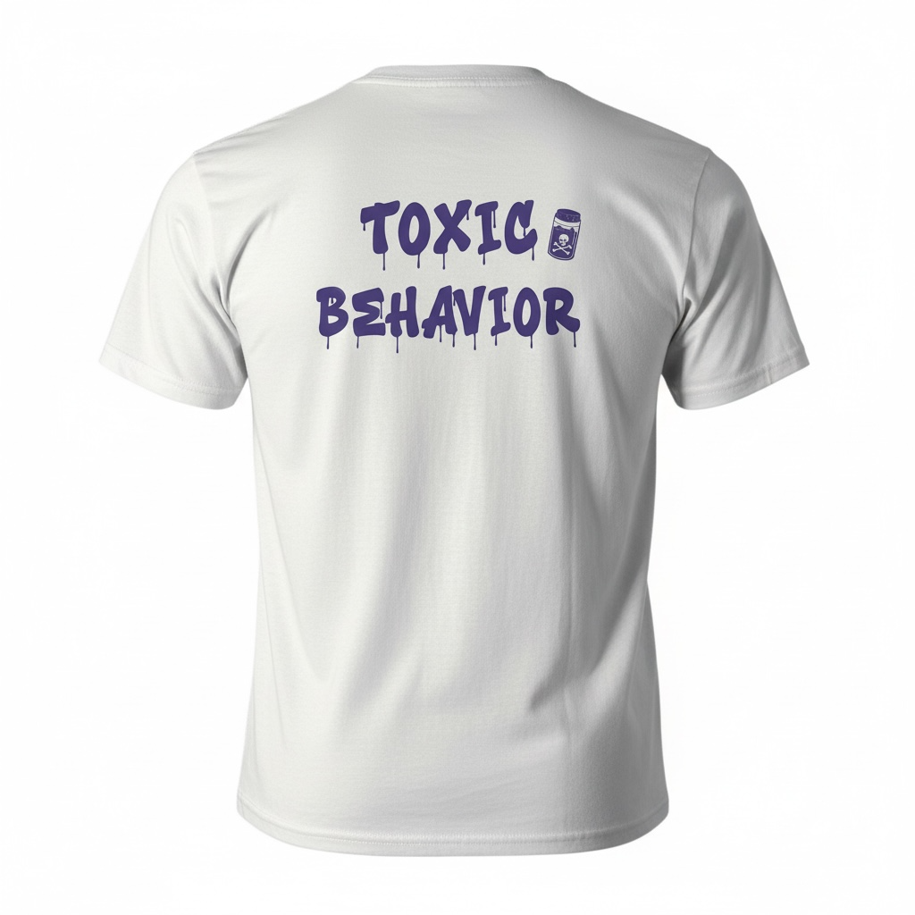 "Toxic Behavior" Poison Purple Tee