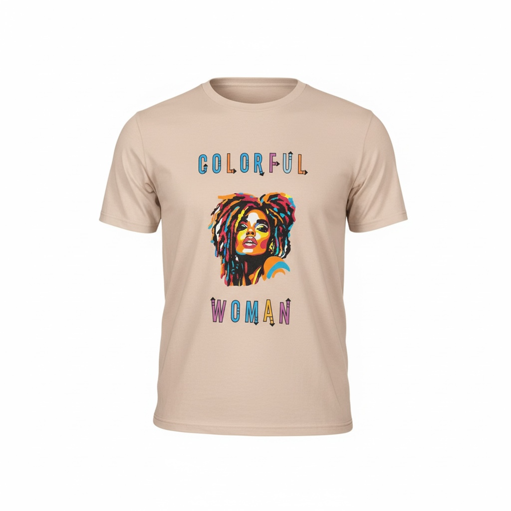 "Colorful Woman" Custom Tee