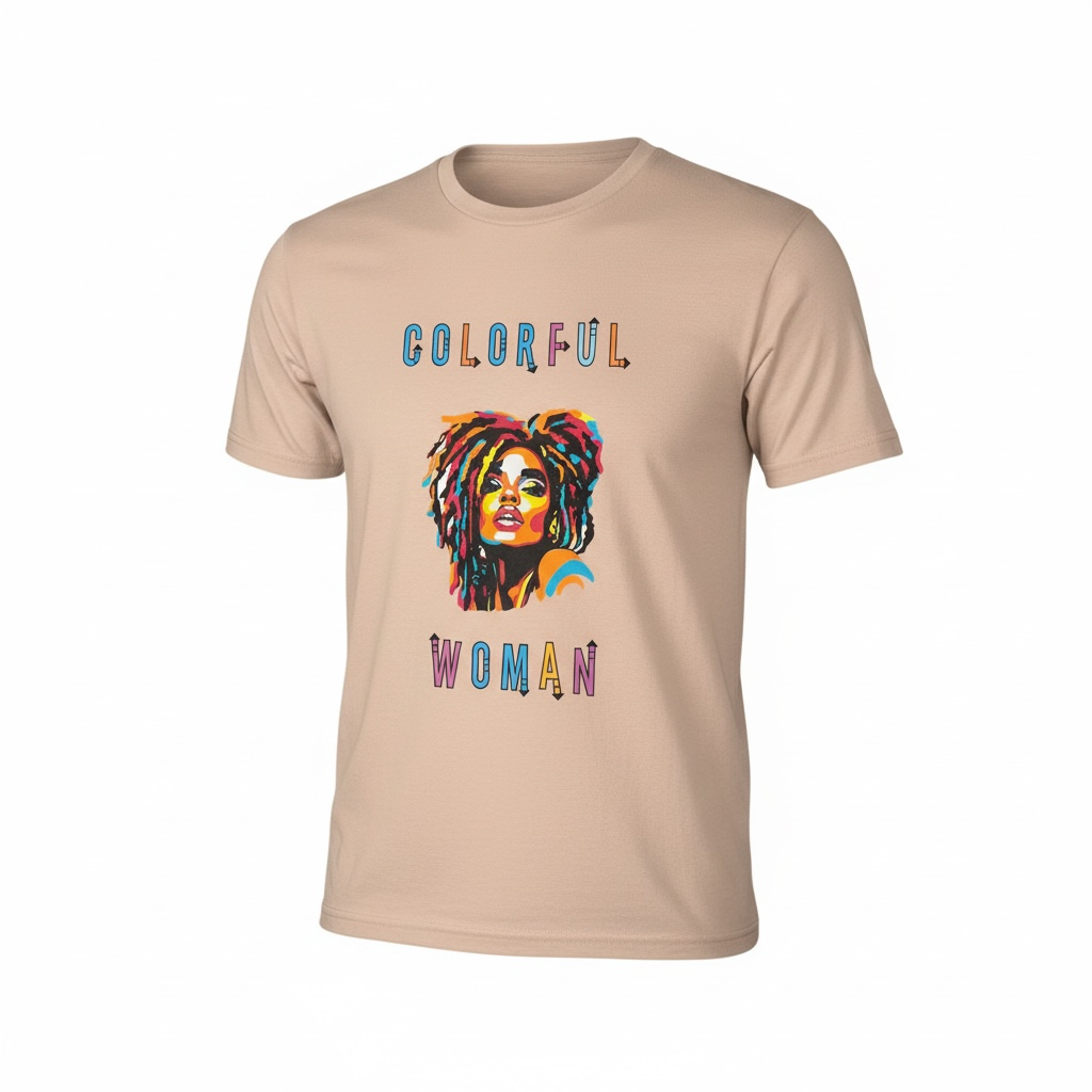 "Colorful Woman" Custom Tee