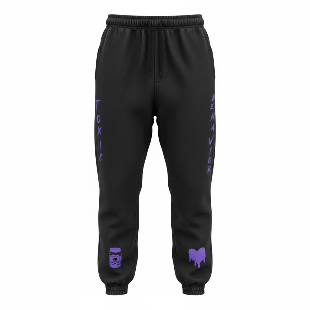"Toxic Behavior" Poison Purple Sweat Suit