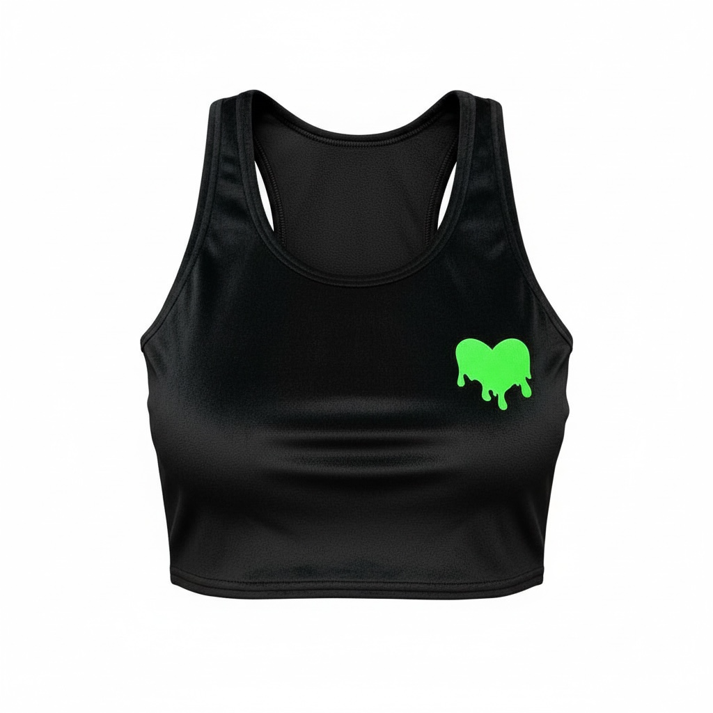 Women Glow In Dark "Toxic Behavior" Toxic Green Velour Sweat Suit Set